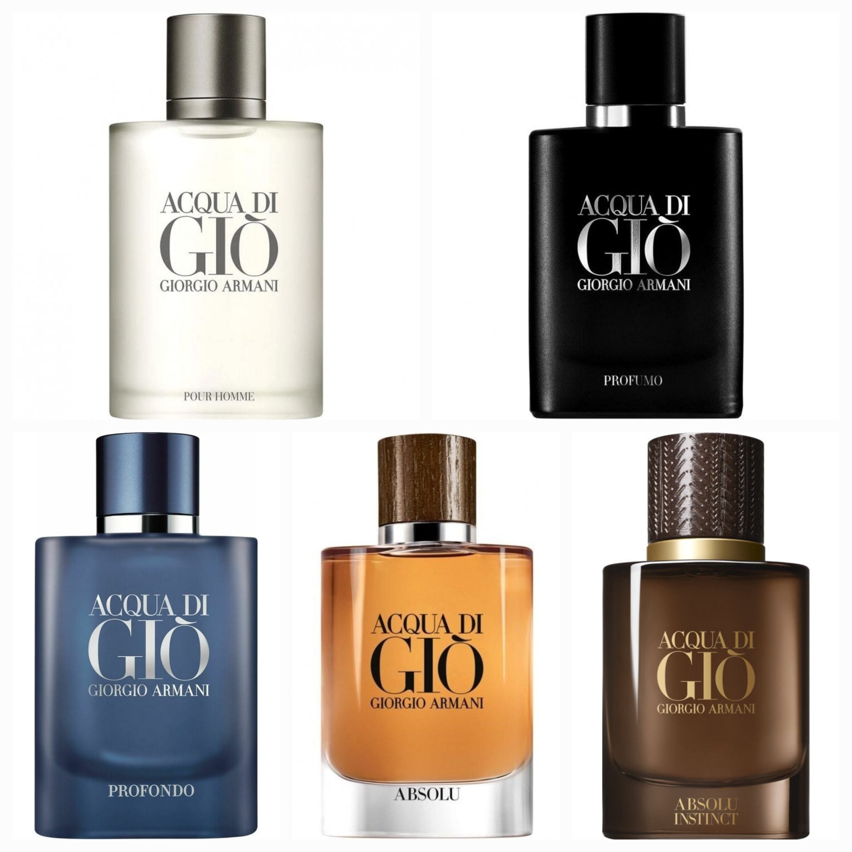 Giorgio Armani Acqua Di Gio Set Of 5 (Samples/Decants) Main image